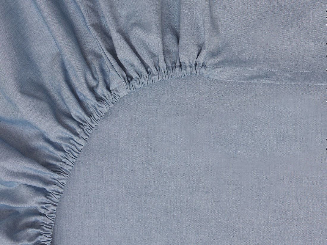 Spannbettlaken TENCEL™ Blue Chambray