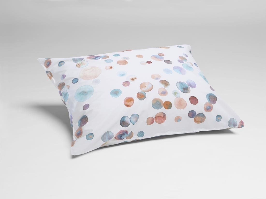 Kissenbezug Perkal-Baumwolle Watercolor Dots