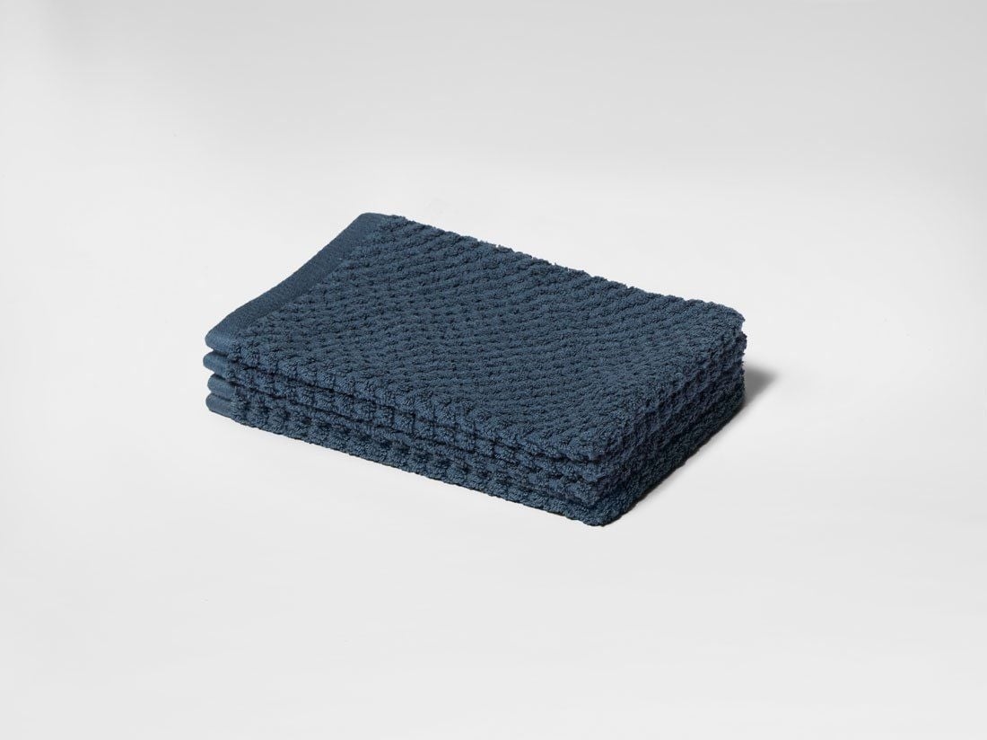 Waschlappen Dots Blue 15x22 - 4 st