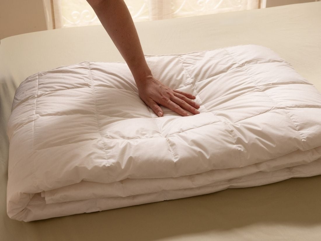 Gänsedaunendecke Sommer