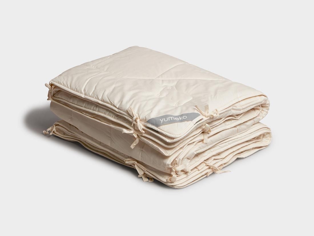 4-Jahreszeiten-Bettdecke Schurwolle 200x220