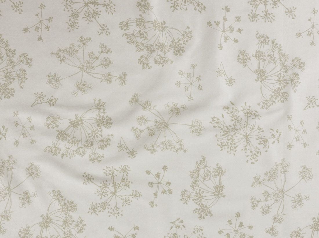 Kinderspannbettlaken Baumwollsatin Naturell Bloom