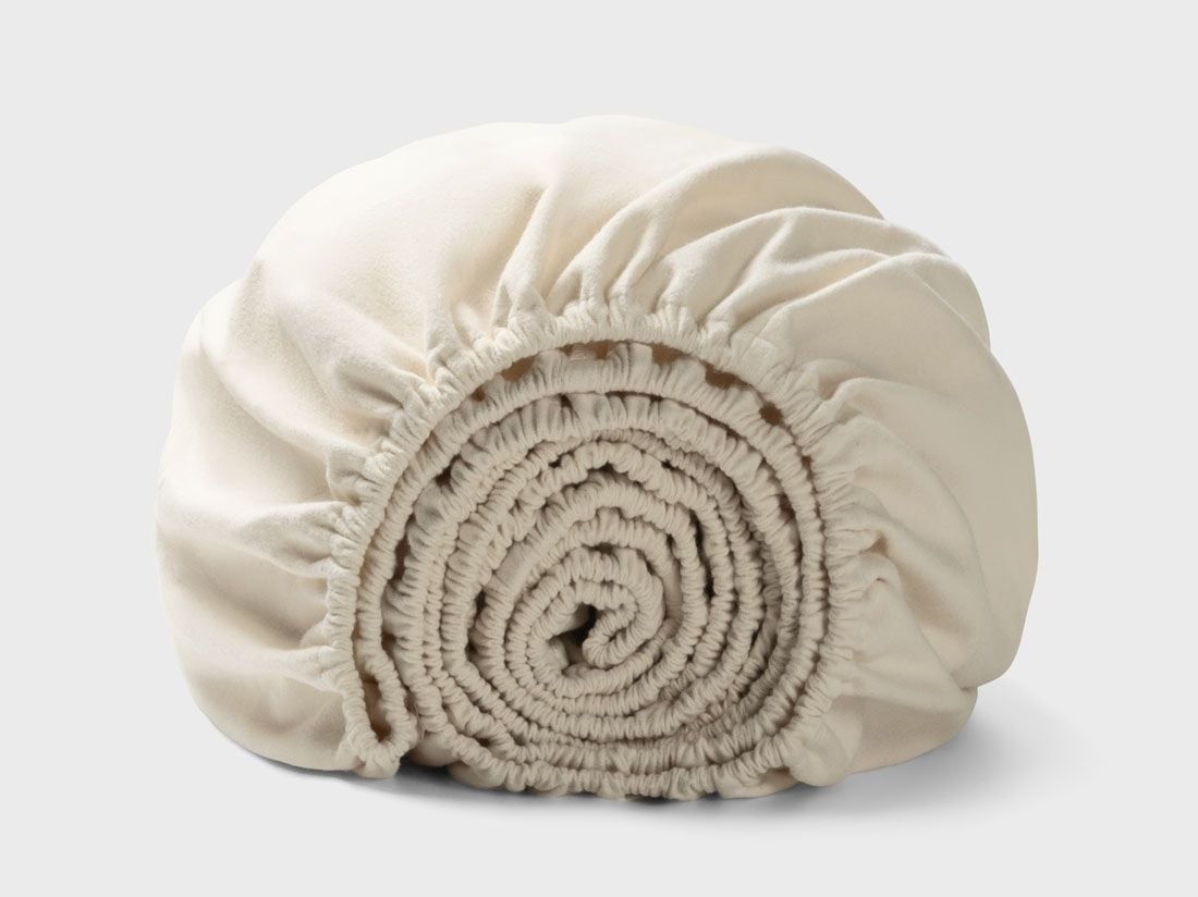 Spannbettlaken Flanell Naturell