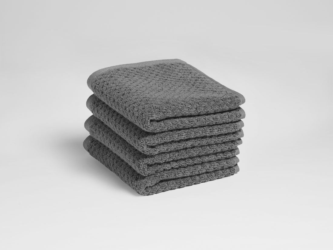 Gästehandtücher Dots Dark Grey 30x50 - 4 Stk