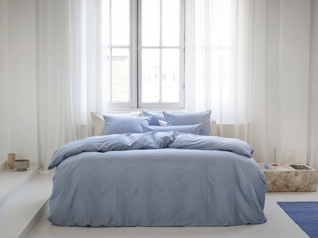TENCEL™-Bettwäsche Blue Chambray