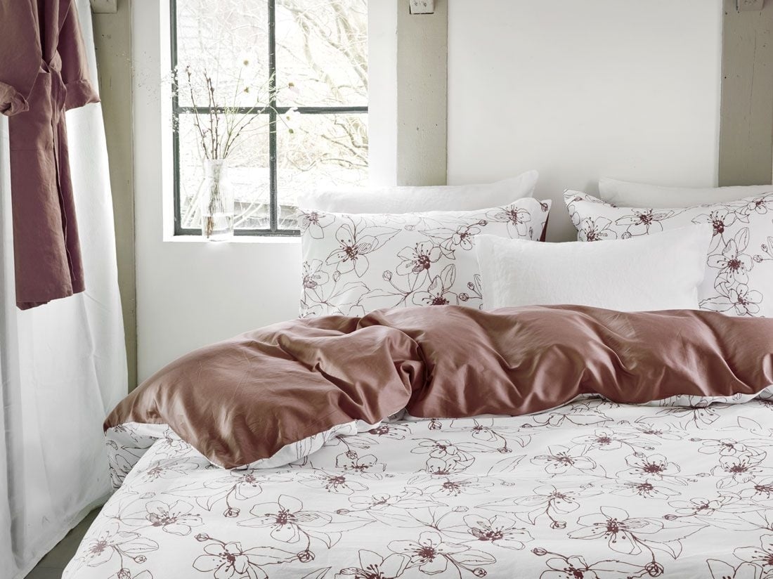 Satin-Bettwäsche Big Blossom