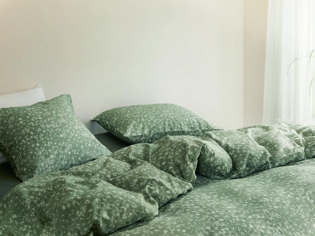 Satin-Bettwäsche Fields Of Olive