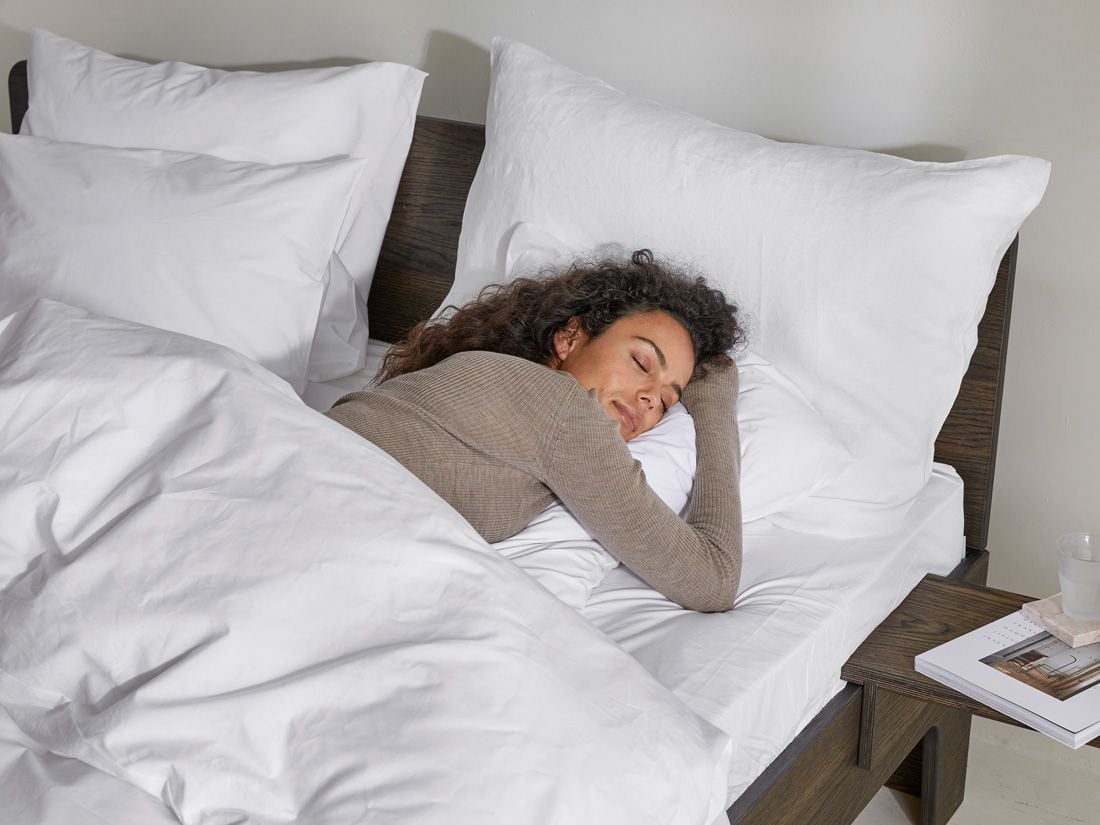 Kissenbezug Perkal-Baumwolle Pure White