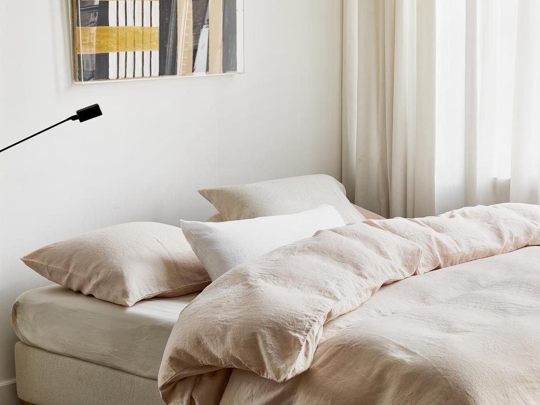 Kissenbezug Gewaschenes Leinen Dusty Rose