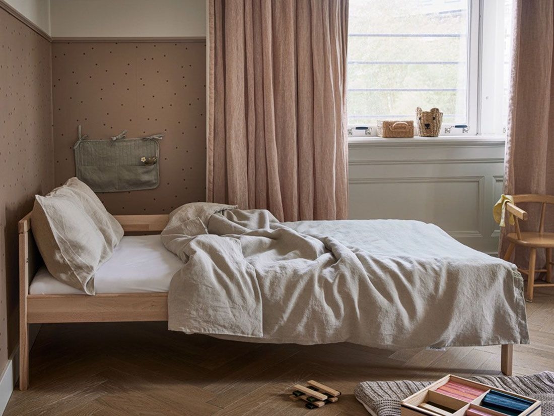 Kinderbettwäsche Gewaschenes Leinen Naturell