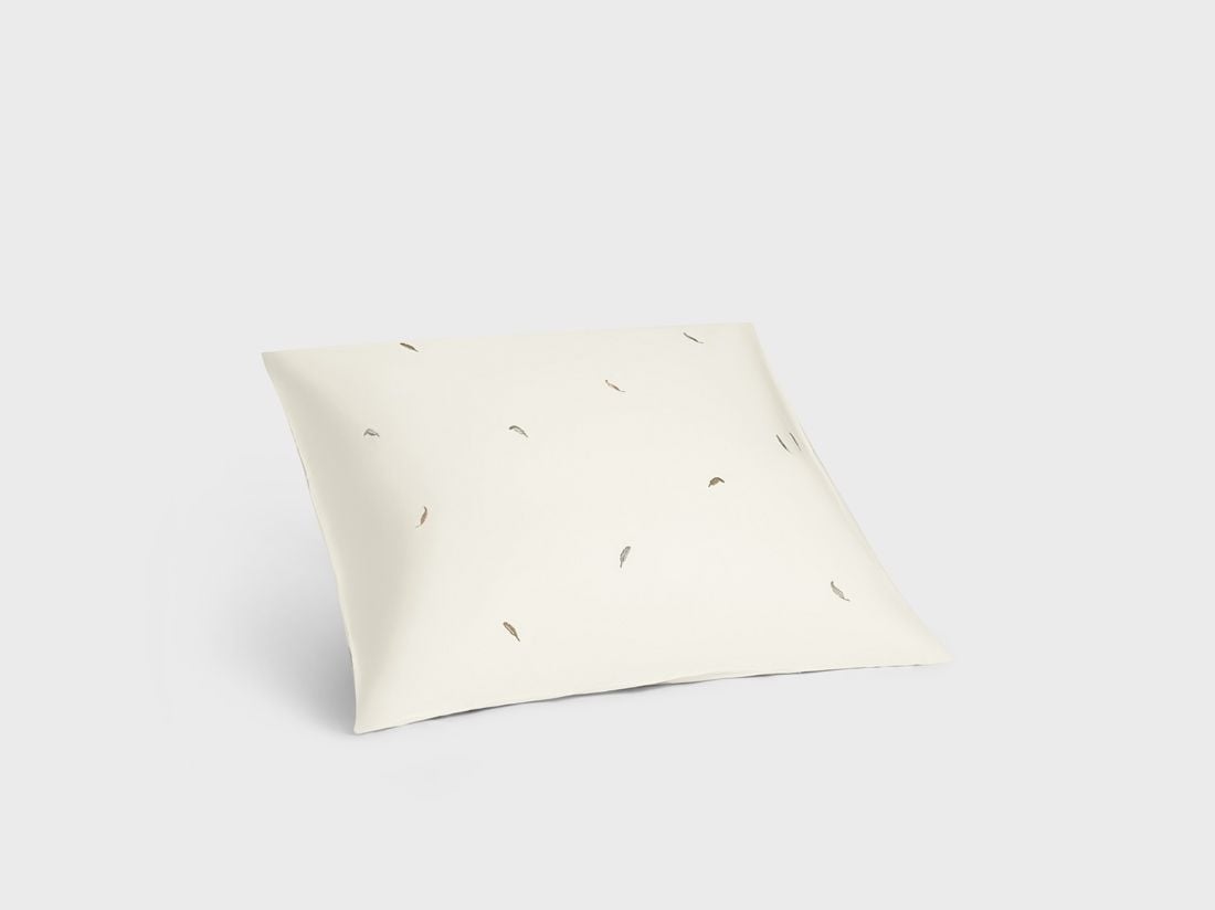 Kissenbezug Baumwollsatin Multicolour Feather