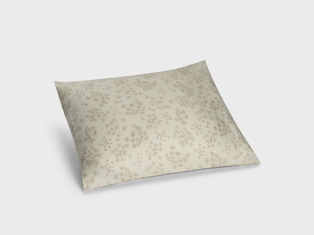 Kissenbezug Baumwollsatin Naturell bloom 50x60