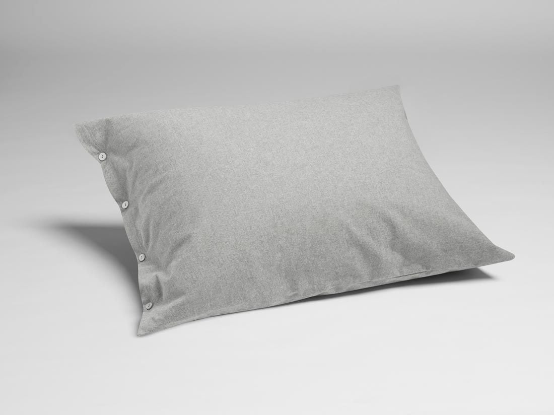 Kissenbezug Flanell Light Grey