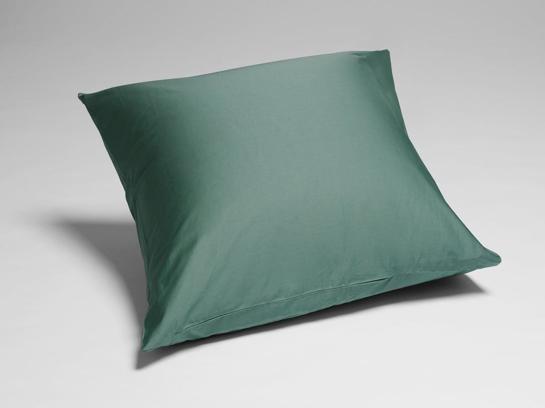 Kissenbezug Baumwollsatin Deep Green 80x80
