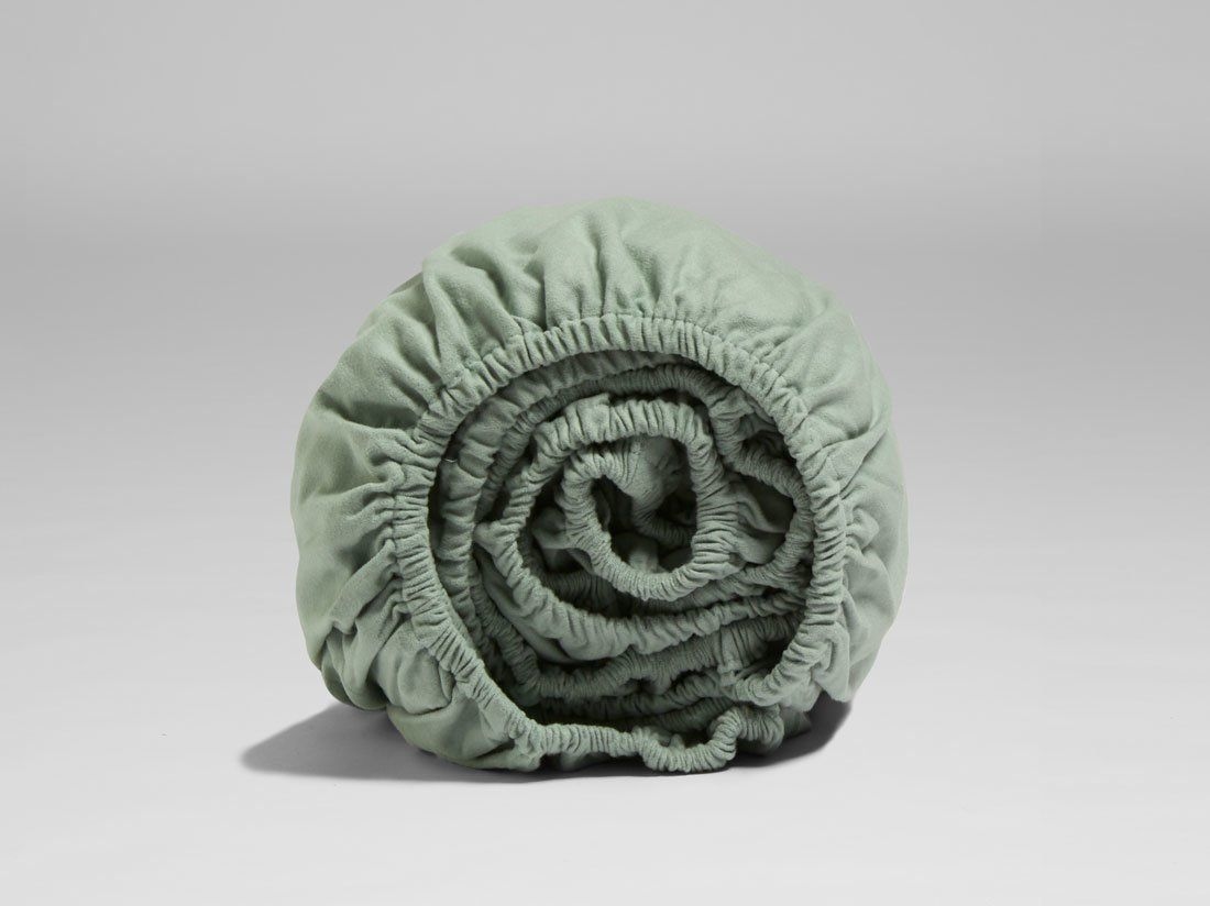 Spannbettlaken Flanell Pale Green