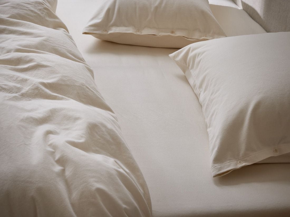 Spannbettlaken Flanell Naturell