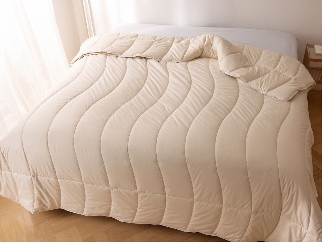 4-Jahreszeiten-Bettdecke Leinen