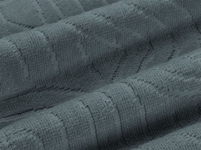 Bademantel Velours Pebble Blue