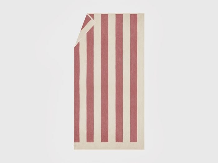 Strandtuch Velours Blush Rose Stripe 100x180 - 1 Stk