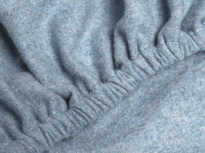 Spannbettlaken Flanell Light Blue