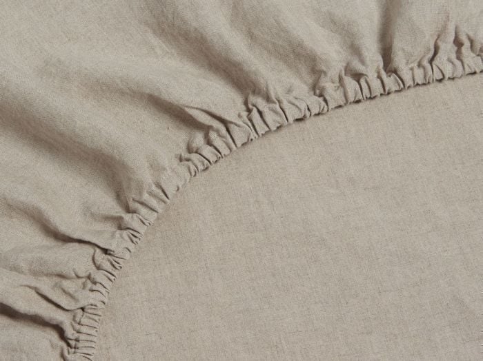 Spannbettlaken Gewaschenes Leinen Naturell