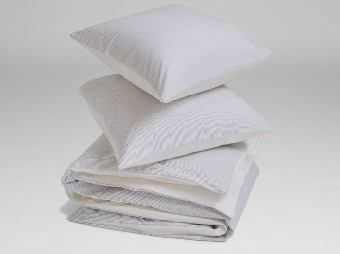 TENCEL™-Bettwäsche Doubleface White Stripe/Pure White