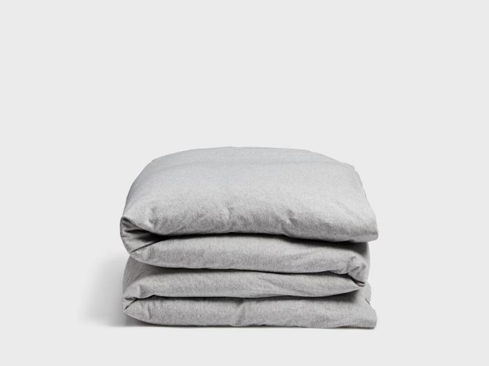 Kinderbettwäsche Baumwolljersey White Grey