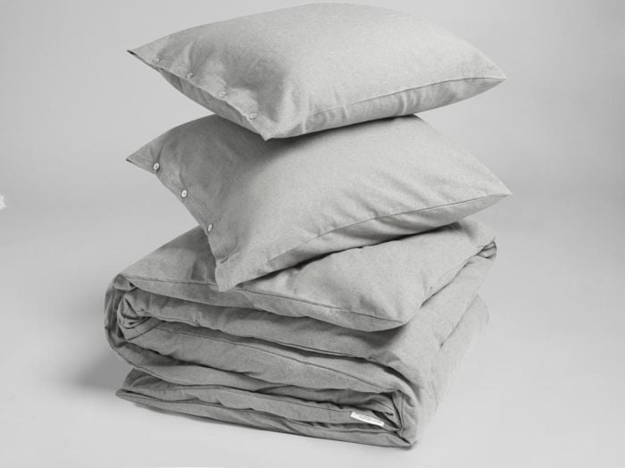 Flanell-Bettwäsche Light Grey