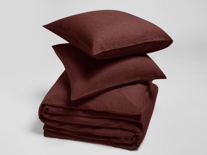 Leinen-Bettwäsche Rosewood