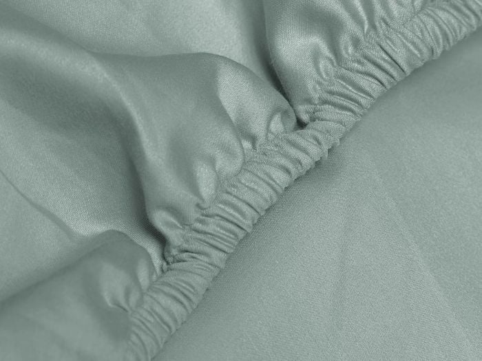 Spannbettlaken Baumwollsatin Sea Green