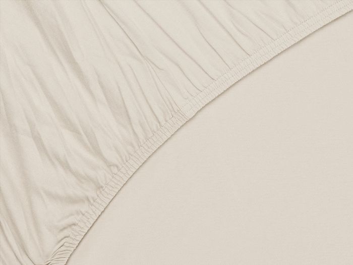 Spannbettlaken Baumwolljersey Sunrise White