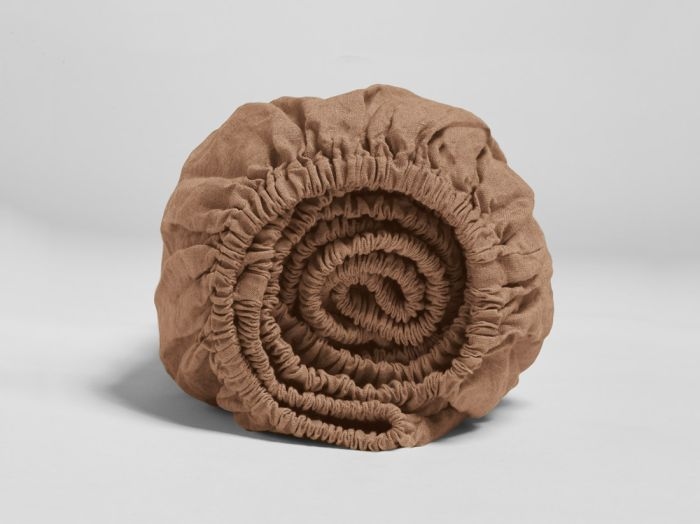 Spannbettlaken Gewaschenes Leinen Hazel