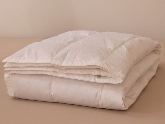 Daunendecke Übergang