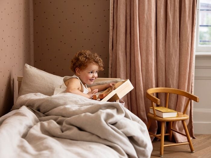 Kinderbettwäsche Gewaschenes Leinen Naturell