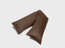 Seitenschläferkissenbezug Baumwollsatin Chestnut 37x160